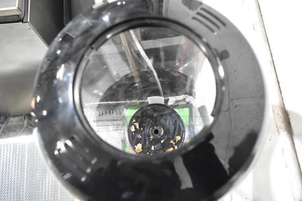 BRAND NEW SCRATCH AND DENT Beer Tubes FTB-ST-STAP 1/4, 128 oz. Super Tube Football Beer Tower. Close-up view of top.