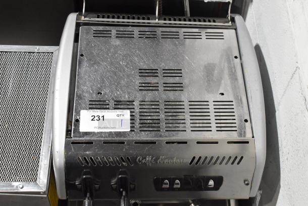 BRAND NEW La Spaziale Caffe d'autore espresso machine. Stainless steel, single group, scratch and dent condition, with portafilter.