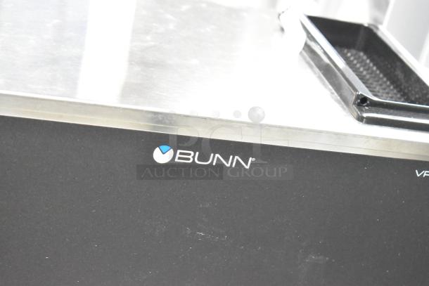 BRAND NEW SCRATCH AND DENT 2025 Bunn VPR-APS countertop coffee machine. Stainless steel, 120V, 1 Phase. Model label visible.