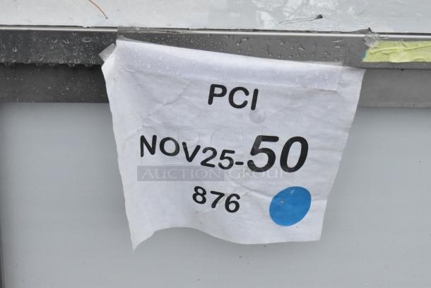 Steelton 522EBT3060D 30" x 60" 18-gauge stainless steel table, enclosed base, sliding doors, midshelf, scratch and dent.