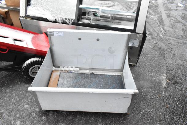 Steelton 522US13624 36"x24"x14" utility sink, scratch and dent, for 8" center faucet, no legs, new condition.