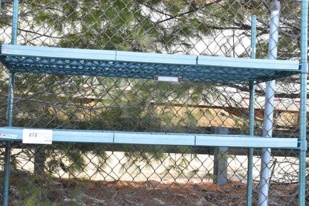 Metro Max 4-tier shelving unit with poly and metal construction. Buyer must dismantle. Freight charges apply.