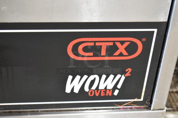 Middleby Marshall CTX DZ33I stainless steel electric conveyor pizza oven label, featuring model and branding details.