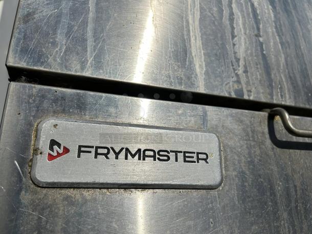 Frymaster ESG35T fryer, stainless steel, 35lb capacity, high efficiency gas, tested and working, with visible logo plate.
