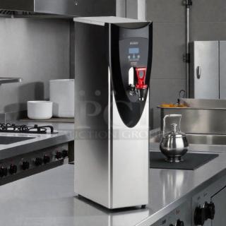 Excellent Condition - Bunn 43600.0002 H5X Element SST Stainless Steel Finish 5 Gallon 212 Degree Hot Water Dispenser - 208V - Tested and Working! - Item #1223823