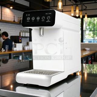 Marco MilkPal automatic milk dispenser, model MilkPal, tested and working. White, sleek design, digital display, excellent condition.