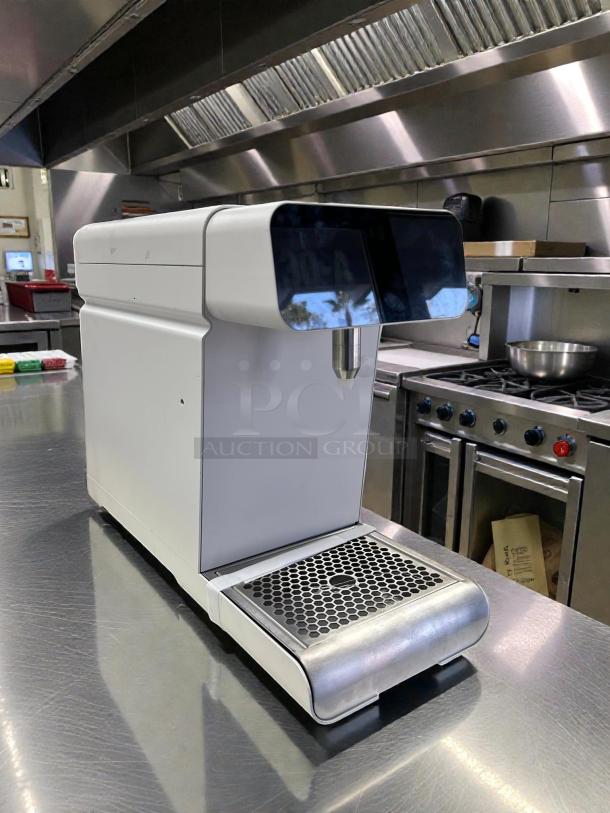 Marco MilkPal Automatic Milk Dispenser in stainless steel, tested and working. Compact design with dispenser spout and drip tray.