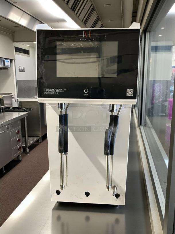 Guangzhou Naixer NDF-XCZQ2W dual automatic milk steamer, 240v, 1ph, tested and working, with intelligent controllable temperature.