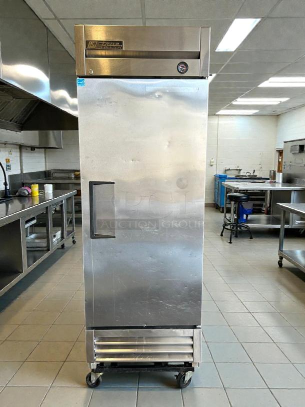 True TS-23F-HC 23 Cu.Ft commercial freezer with solid stainless door, excellent condition, tested and working.