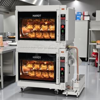 HARDT Inferno 3500 double-stacked natural gas rotisserie in excellent condition, fully tested and working.