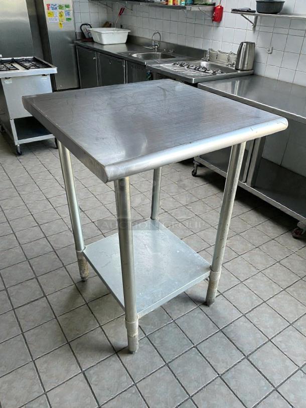 GSW 24” stainless steel worktop table, model WT-P2484, excellent condition, durable design with undershelf.