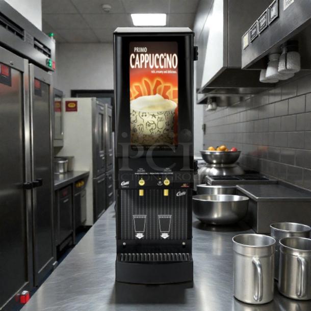 Curtis PC-4D-10-01 Primo Cappuccino Dispenser, 4 Station, tested, great condition, visible branding and controls.