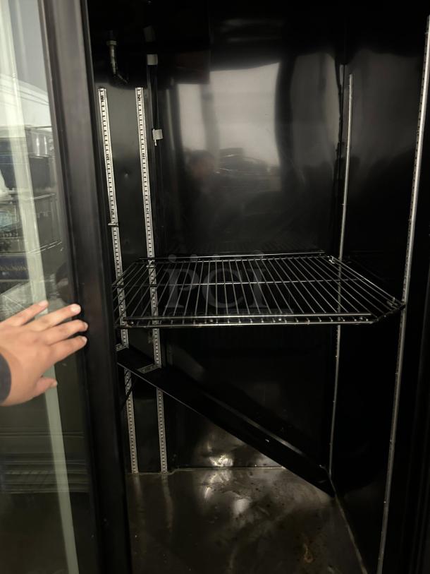 Bush Refrigeration FS52SDHC floral cooler, excellent condition, 52" wide, two glass doors, interior shelving, tested and working.