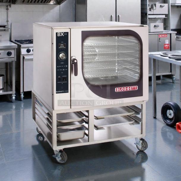 Blodgett BX-14G-NAT gas combi oven, boilerless, manual controls, 130,000 BTU, tested and working, excellent condition.