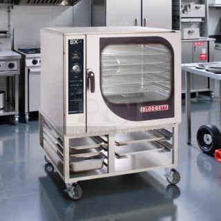 Blodgett BX-14G-NAT gas combi oven, boilerless, manual controls, 130,000 BTU, tested and working, excellent condition.