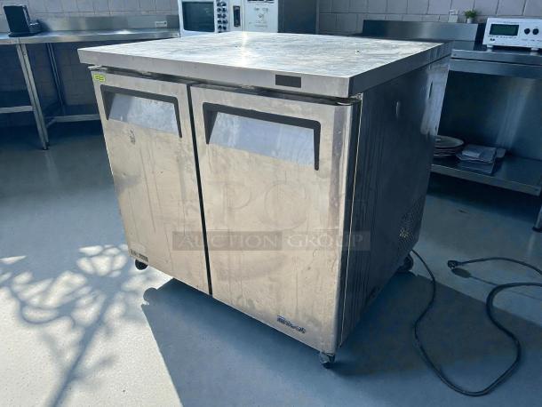 Turbo Air MUF-36-N undercounter freezer, excellent condition, stainless steel, tested and working, 36-inch width.
