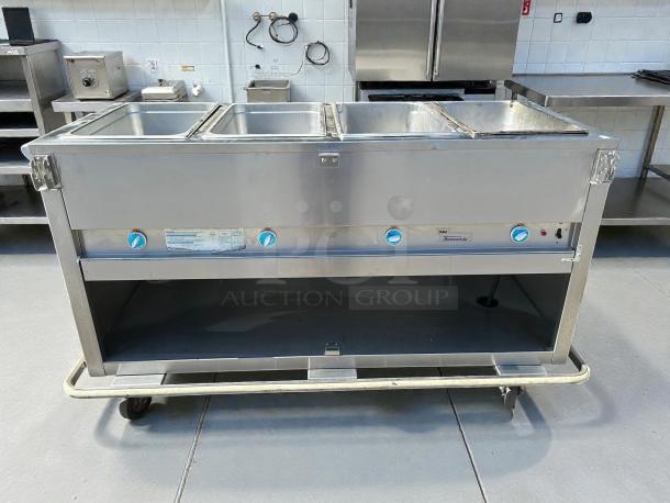 Duke Manufacturing E304SW Electric Aerohot 4 Compartment Hot Food Table in excellent condition, tested and working.