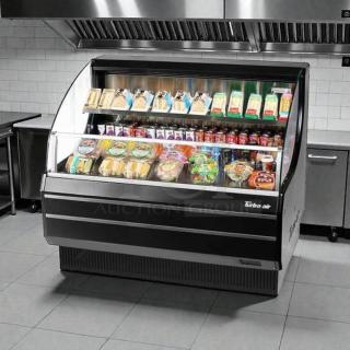 Turbo Air TOM-50LB slim open display for cold food and beverages, tested, working, in great condition.