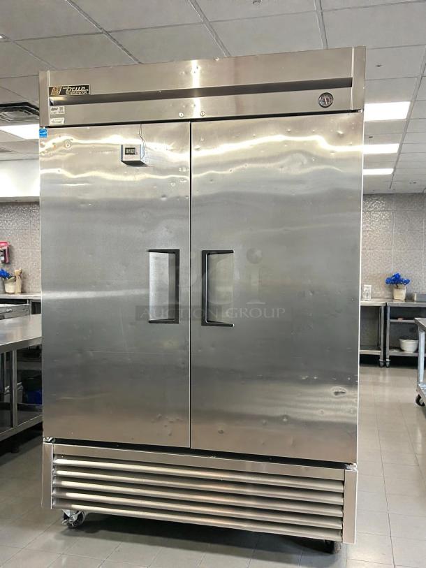 True T-49F-HC 54" reach-in freezer, two sections, stainless steel, tested and working, great condition.