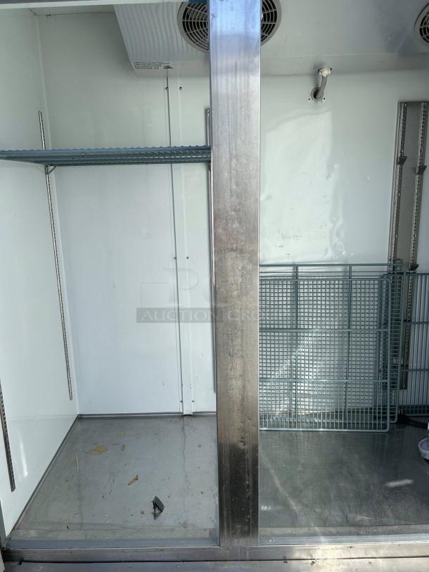 Kintera KBM3F bottom mount freezer, three-section, excellent condition, includes shelving, tested and working.