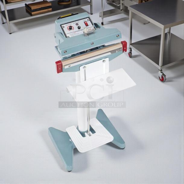 Uline H-28 24" foot-operated impulse sealer in great condition. Features control panel, tested and working.