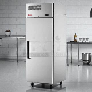 Turbo Air EF24-1-N-V E-Line 28" reach-in freezer, stainless steel, solid door, tested and working, great condition.