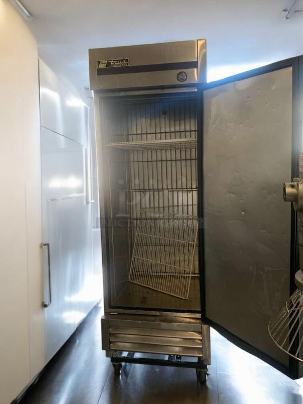 TRUE T-23F commercial freezer, single door, stainless steel, excellent condition, 115V, fully tested and operational.