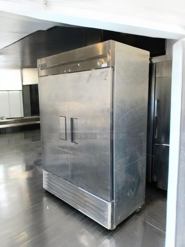 TRUE T-49F two-door commercial freezer in outstanding condition, 115V, fully tested and working, by TRUE Manufacturing Co.