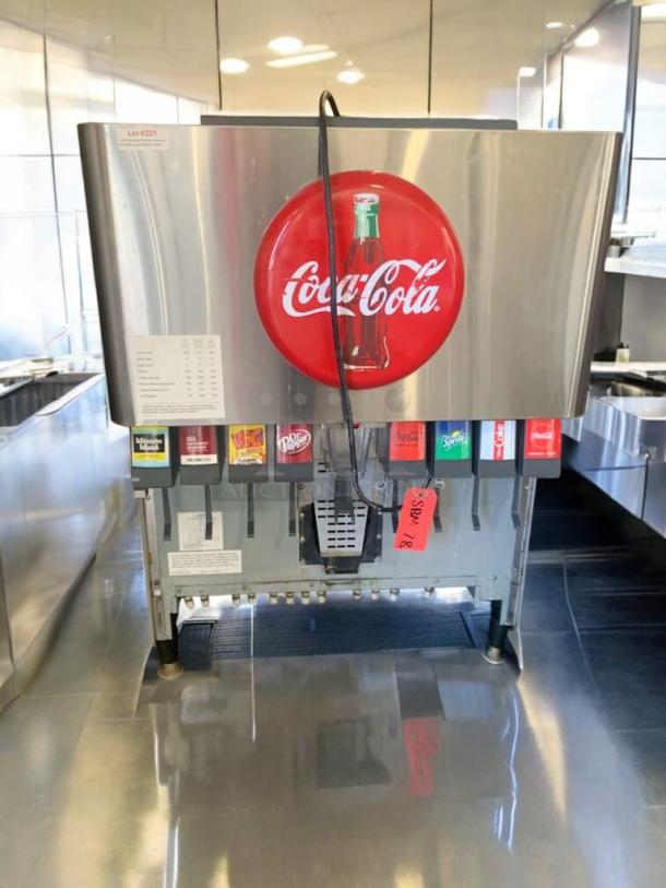 Lancer 4500 ice beverage dispenser, premium condition, featuring Coca-Cola branding, fully tested, working, 115V.