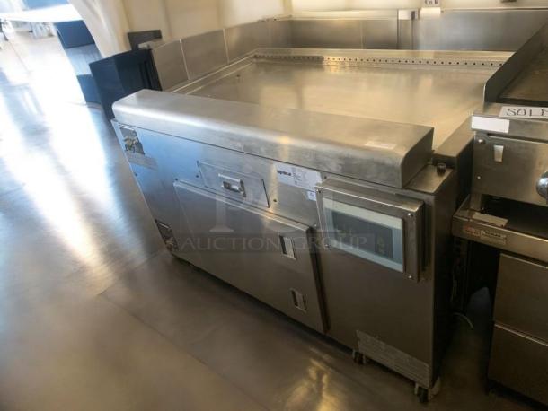 Apace UM1EGA commercial grill system, outstanding condition, stainless steel, 208V, label shows model name, fully tested.