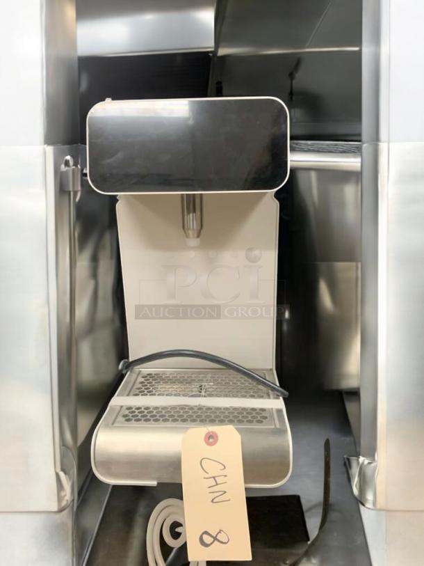 Commercial countertop hot/cold beverage dispenser in great condition, fully tested and working. Includes tag labeled "CHN 8."