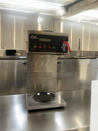 Wilbur Curtis SCALP3GT3A000 commercial coffee brewer in prime condition, 120/220V, fully tested, stainless steel finish.