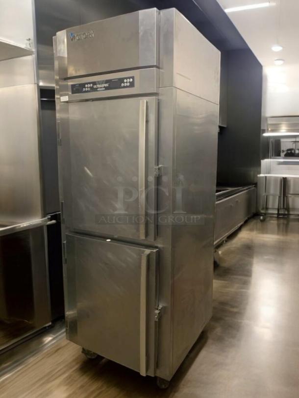 Victory UltraSpec RFS-1D-S1-EW-HD-SPEC single door reach-in refrigerator, stainless steel, top-tier condition, 115V, fully tested.