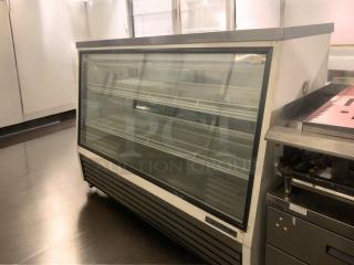 True GDM-72-2 glass door refrigerated display merchandiser, top-tier condition, fully tested, 115V, by True Manufacturing Co.