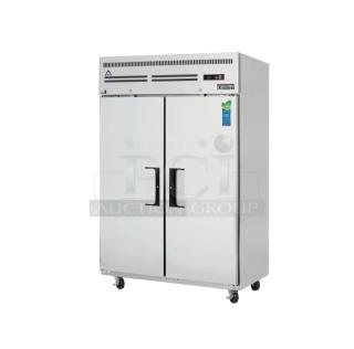 Immaculate Everest ESR2 two-door reach-in refrigerator, 115V, stainless steel, fully tested, assembled in Korea.