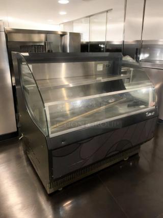 Turbo Air TOM-50LB refrigerated merchandiser, pristine condition, open air design, fully tested, 120V, Long Beach, CA.