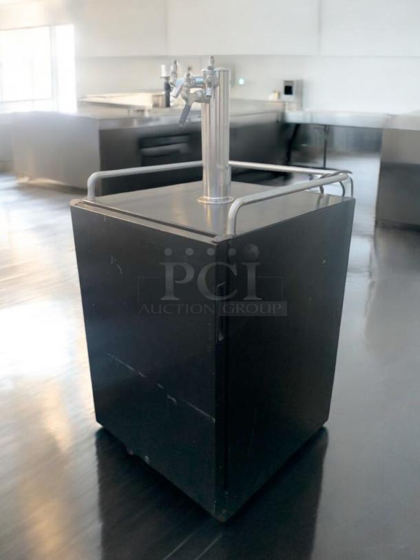 Prime Condition KegMaster Pro kegerator, model BDT70N3L, 115V, dual-tap, black finish, fully tested, commercial use.