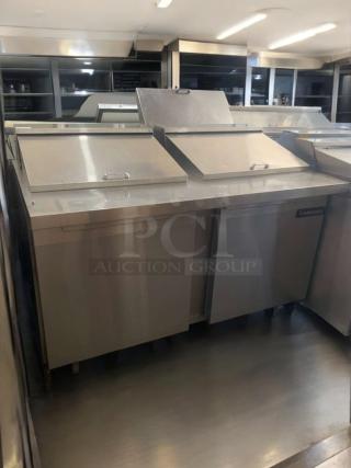 Immaculate Condition – Continental Refrigerator DL60-24M – 60” Double-Lid Refrigerated Prep Table – Fully Tested & Working! - Item #1223705