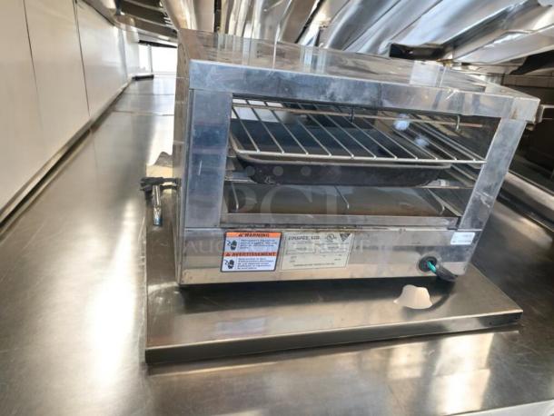 Equipex Sodir countertop electric oven, 120V, in great condition with labels indicating full testing and operation.