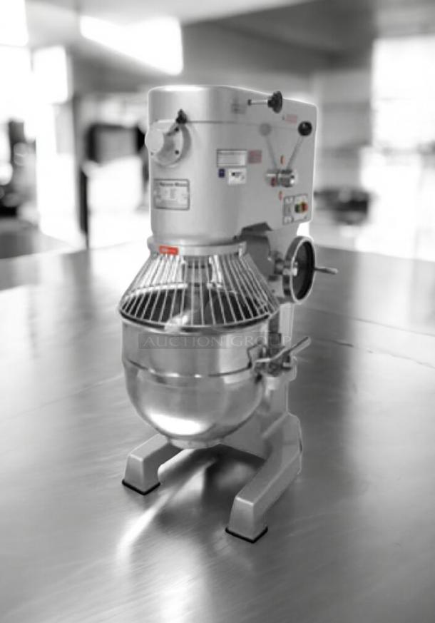 Precision Mixers HD-60 60 Qt planetary mixer, outstanding condition, 220V 3Ph, fully tested, robust stainless steel bowl.