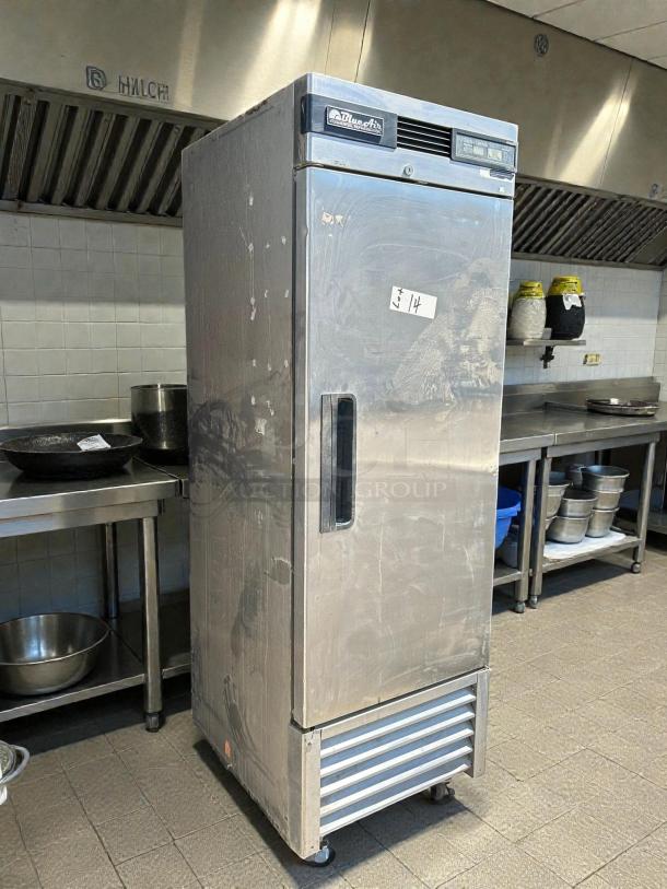 Blue Air BSF23-HC stainless freezer, single door, bottom-mount compressor, excellent condition, tested, working.