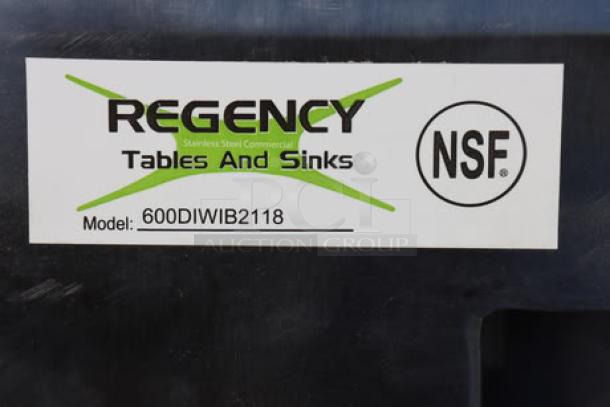 Regency 600DIWIB2118 Stainless Steel Water Station with Ice Bin, NSF certified, scratch-n-dent, new, 18" x 21".