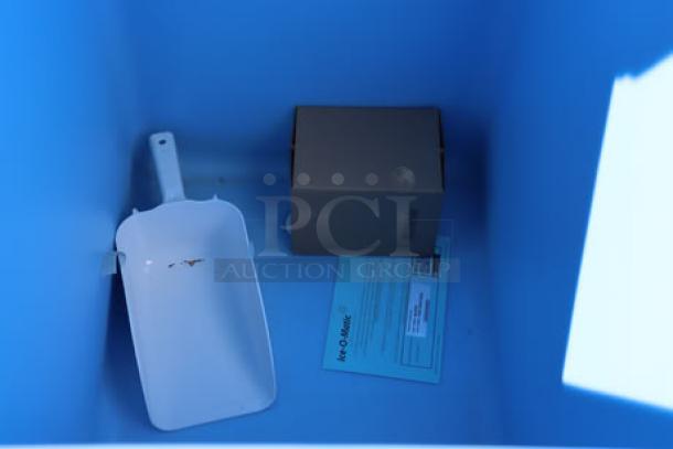 BRAND NEW Ice-O-Matic B42PSC Ice Storage Bin, 351 lb capacity. Includes scoop and documentation. Minor scratching possible.