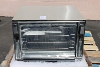 Brand new Vollrath CO4-120HS half-size countertop convection oven, 120V, visible scratches, clear door, includes racks.