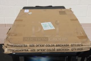 Lancaster Table & Seating 3492430TBA 24"x30" reversible white birch/ash table top, brand new scratch-n-dent condition.