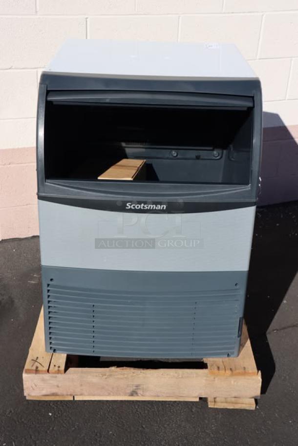 Scotsman UC2024MA-1 undercounter ice machine, 115v, 227 lb. capacity. New with minor cosmetic blemishes. Includes ice scoop.
