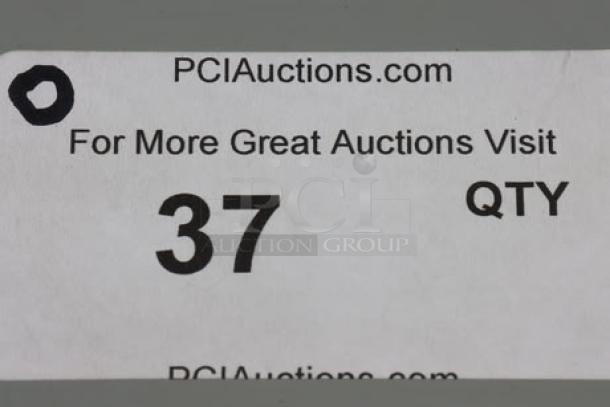 Sticker from PCI Auctions displaying "QTY 37" and website reference.
