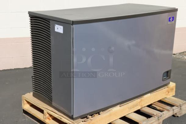 Manitowoc IDT1500A Indigo NXT 48" air-cooled cube ice machine, brand new, 1668 lb capacity, slight cosmetic scratches.