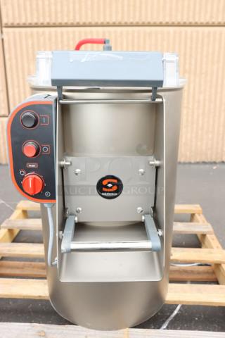 Brand new Sammic PI-20 potato peeler, 44 lb. capacity, 120V, 3/4 hp, minor scratches, no original packaging.