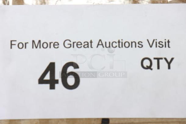 BRAND NEW Rubbermaid FGSC14EPLTBK 16-gallon black steel trash can. Original packaging is damaged.
